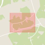 Karta som med röd fyrkant ramar in Haninge, Klockarlötsvägen, Huddinge, Stockholms län