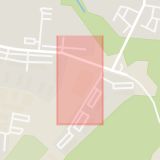 Karta som med röd fyrkant ramar in Jordbro, Höglundaskolan, Haninge, Stockholms län