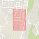 Karta som med röd fyrkant ramar in Brandbergen, Skyttens Gata, Haninge, Stockholms län