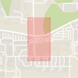 Karta som med röd fyrkant ramar in Brandbergen, Brandbergens Centrum, Haninge, Stockholms län