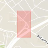 Karta som med röd fyrkant ramar in Hagaberg, Höglandsvägen, Södertälje, Stockholms län