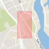 Karta som med röd fyrkant ramar in Södertälje Centrum, Södertälje, Stockholms län