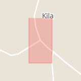 Karta som med röd fyrkant ramar in Kila, Säffle, Värmlands län