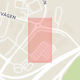 Karta som med röd fyrkant ramar in Moraberg, Essingeleden, Södertälje, Stockholms län