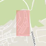 Karta som med röd fyrkant ramar in Lövängsvägen, Prästgårdsvägen, Getingstigen, Tegelbruksvägen, Södertälje, Stockholms län