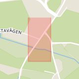 Karta som med röd fyrkant ramar in Salemsvägen, Hallstavägen, Salem, Stockholms län