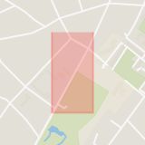 Karta som med röd fyrkant ramar in Fornudden, Tyresö, Stockholms län