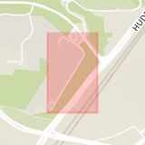Karta som med röd fyrkant ramar in Flemingsberg, Terapivägen, Huddinge, Stockholms län