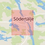 Karta som med röd fyrkant ramar in Sundbyberg, Stockholm, Södertälje, Haninge, Sigtuna, Sollentuna, Stockholms län