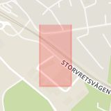 Karta som med röd fyrkant ramar in Trångsund, Storvretsvägen, Vretvägen, Huddinge, Stockholms län