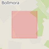 Karta som med röd fyrkant ramar in Bollmora, Granängsringen, Tyresö, Stockholms län