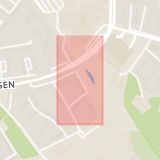 Karta som med röd fyrkant ramar in Öringe, Wättinge Gårdsväg, Tyresö, Stockholms län