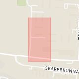 Karta som med röd fyrkant ramar in Tors Väg, Botkyrka, Stockholms län