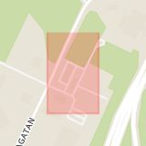 Karta som med röd fyrkant ramar in Krangatan, Pilängen, Örebro, Örebro län