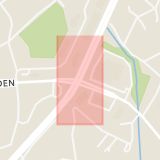 Karta som med röd fyrkant ramar in Huddingevägen, Stuvstaleden, Huddinge, Stockholms län