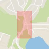Karta som med röd fyrkant ramar in Perstorpsvägen, Sköndalsvägen, Stockholm, Stockholms län