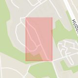 Karta som med röd fyrkant ramar in Hagsätra, Stjärnsundsgatan, Stockholm, Stockholms län
