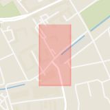 Karta som med röd fyrkant ramar in Sveaskolan, Södermalmsallén, Örebro, Örebro län