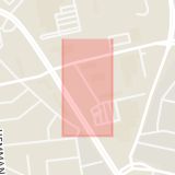 Karta som med röd fyrkant ramar in Tingslagsgatan, Näsby, Örebro, Örebro län