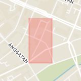 Karta som med röd fyrkant ramar in Kungsgatan, Bondegatan, Örebro, Örebro län