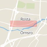 Karta som med röd fyrkant ramar in Hagagatan, Rosta, Adolfsberg, Örebro, Örebro län