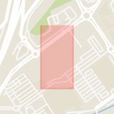Karta som med röd fyrkant ramar in Kungens Kurva, Bredäng, Stockholm, Stockholms län