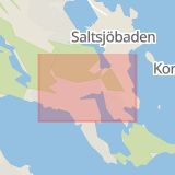 Karta som med röd fyrkant ramar in Saltsjöbaden, Solsidan, Nacka, Stockholms län