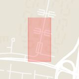 Karta som med röd fyrkant ramar in Karlslundsgatan, Oxhagen, Örebro, Örebro län