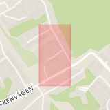 Karta som med röd fyrkant ramar in Kärrtorp, Gåshällsvägen, Stockholm, Stockholms län