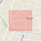 Karta som med röd fyrkant ramar in Bromsgatan, Örebro, Örebro län