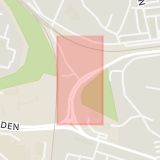 Karta som med röd fyrkant ramar in Saltsjöbaden, Igelbodavägen, Stockholmsvägen, Nacka, Stockholms län