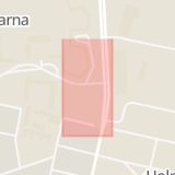 Karta som med röd fyrkant ramar in Baronbackarna, Hedgatan, Örebro, Örebro län