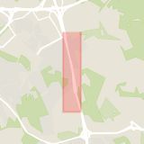 Karta som med röd fyrkant ramar in Nynäsvägen, Gamla Enskede, Stockholm, Stockholms län