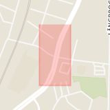 Karta som med röd fyrkant ramar in Mannatorpsvägen, Östra Bangatan, Örebro, Örebro län