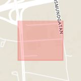Karta som med röd fyrkant ramar in Tackjärnsgatan, Holmen, Örebro, Örebro län
