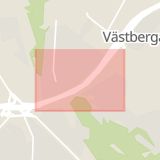 Karta som med röd fyrkant ramar in Västberga, Kontrollvägen, Stockholm, Stockholms län