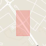 Karta som med röd fyrkant ramar in Ekersvägen, Irisgatan, Örebro, Örebro län