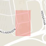 Karta som med röd fyrkant ramar in Prologgatan, Örebro, Örebro län