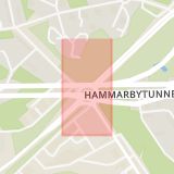 Karta som med röd fyrkant ramar in Bolidenplan, Stockholm, Stockholms län