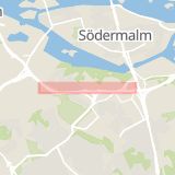 Karta som med röd fyrkant ramar in Hammarbytunneln, Årsta, Stockholm, Stockholms län