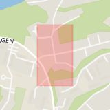 Karta som med röd fyrkant ramar in Bredäng, Mälarhöjdsvägen, Ålgrytevägen, Stockholm, Stockholms län
