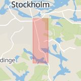 Karta som med röd fyrkant ramar in Nynäsvägen, Stockholm, Stockholms län