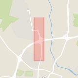 Karta som med röd fyrkant ramar in Hedgatan, Baronbackarna, Hertig Karls Allé, Örebro, Örebro län