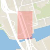 Karta som med röd fyrkant ramar in Skansbron, Södermalm, Stockholm, Stockholms län
