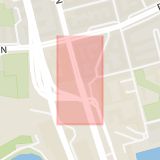 Karta som med röd fyrkant ramar in Götgatan, Skanstullsbron, Stockholm, Stockholms län