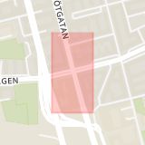 Karta som med röd fyrkant ramar in Götgatan, Ringvägen, Stockholm, Stockholms län