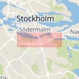 Karta som med röd fyrkant ramar in Årstalänken, Hammarby, Stockholm, Stockholms län