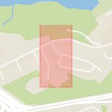 Karta som med röd fyrkant ramar in Essingeleden, Nybohov, Stockholm, Stockholms län