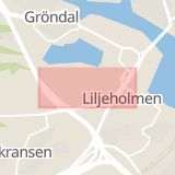 Karta som med röd fyrkant ramar in Nybohov, Stockholm, Stockholms län