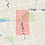Karta som med röd fyrkant ramar in Broängen, Kristinehamn, Värmlands län